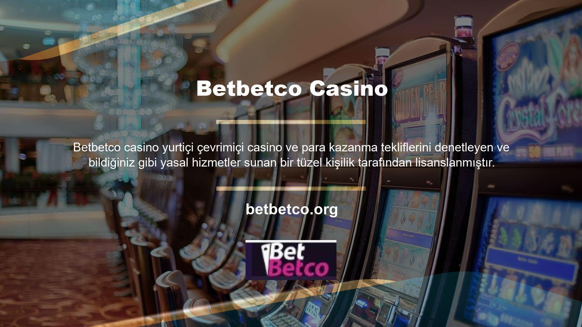 Betbetco, hızlı ve kolay para kazanma konusunda uzmanlaşmış eğlence mekanlarından biri olarak biliniyor