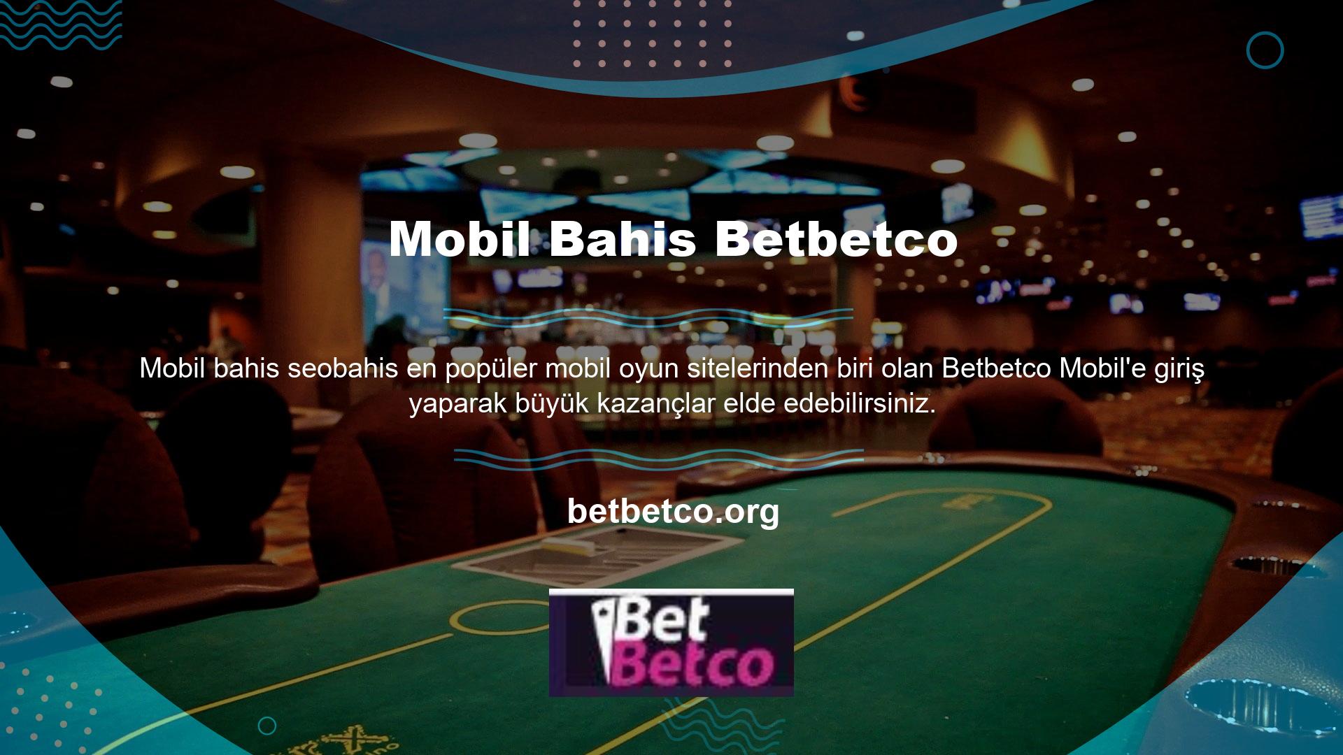 Betbetco web sitesinin mobil uygulaması diğer bahis platformları gibi indirme gerektirmez
